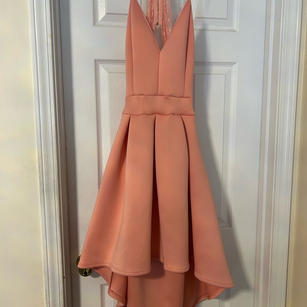 Elegant Pink Sleeveless Dress